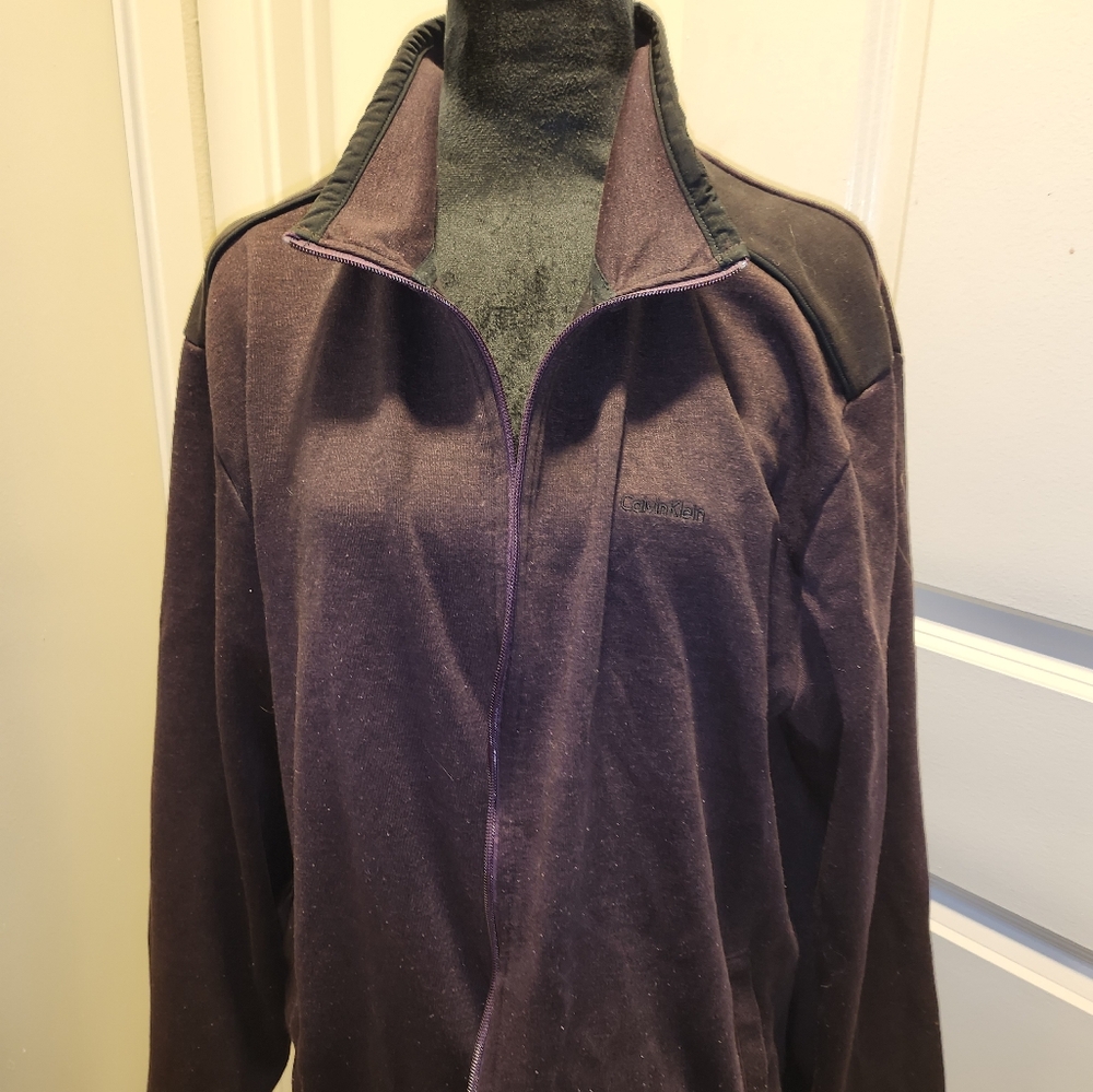 Calvin Klein Men's Purple Zip-Up Jacket